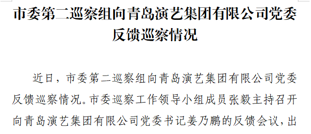 市委第二巡察组向半岛官方网站,半岛bandao(中国)有限公司党委反馈巡察情况